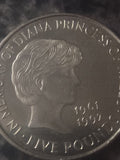 In Memory Of  Princess Diana of Wales 1961 -1997 £5 Five pound coin 1999